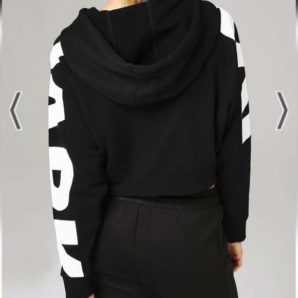 Ivy park cropped hoodie black and white - Picture 3 of 16